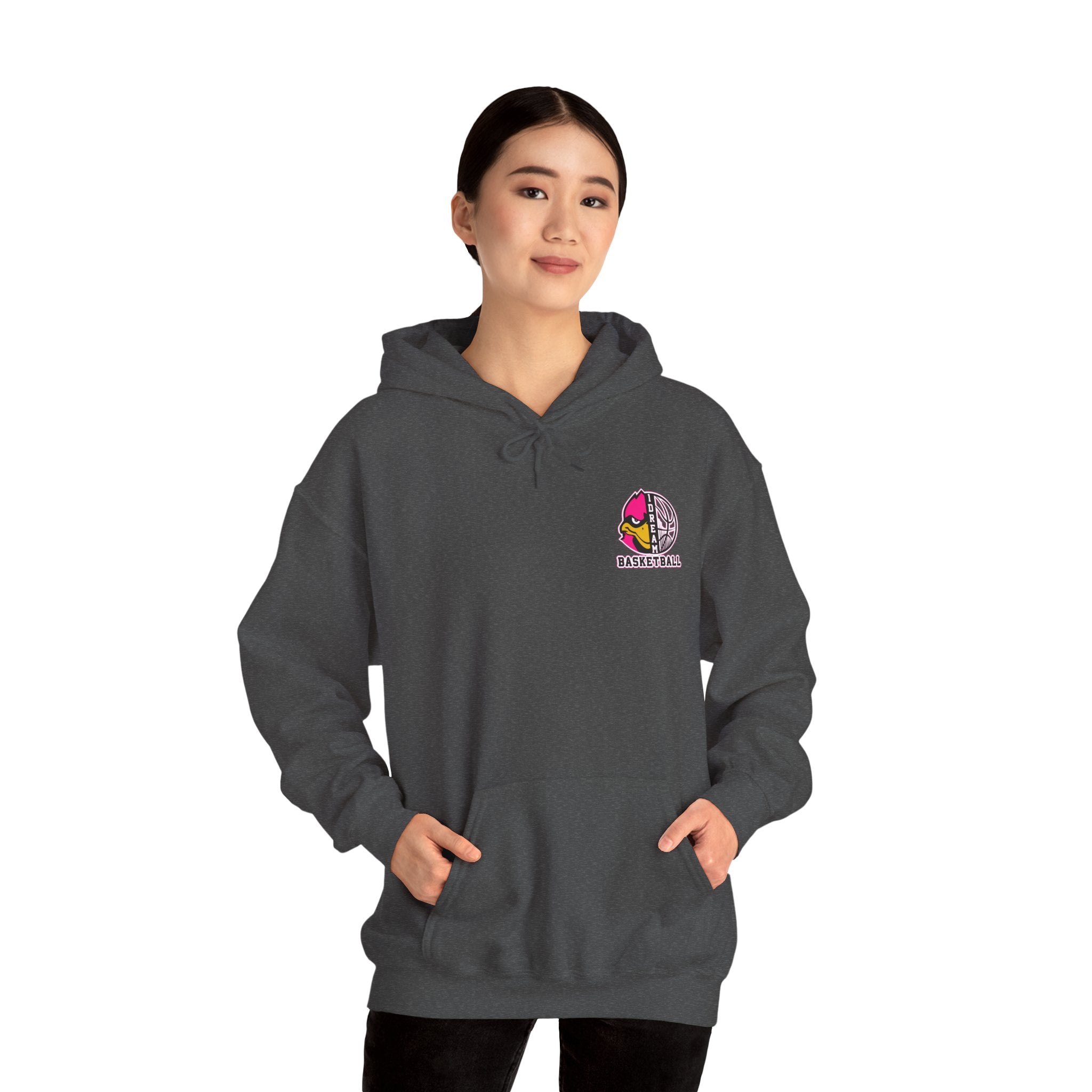 1 Dream Basketball Signature Pink Hoodie - Pink & Black Team Pullover