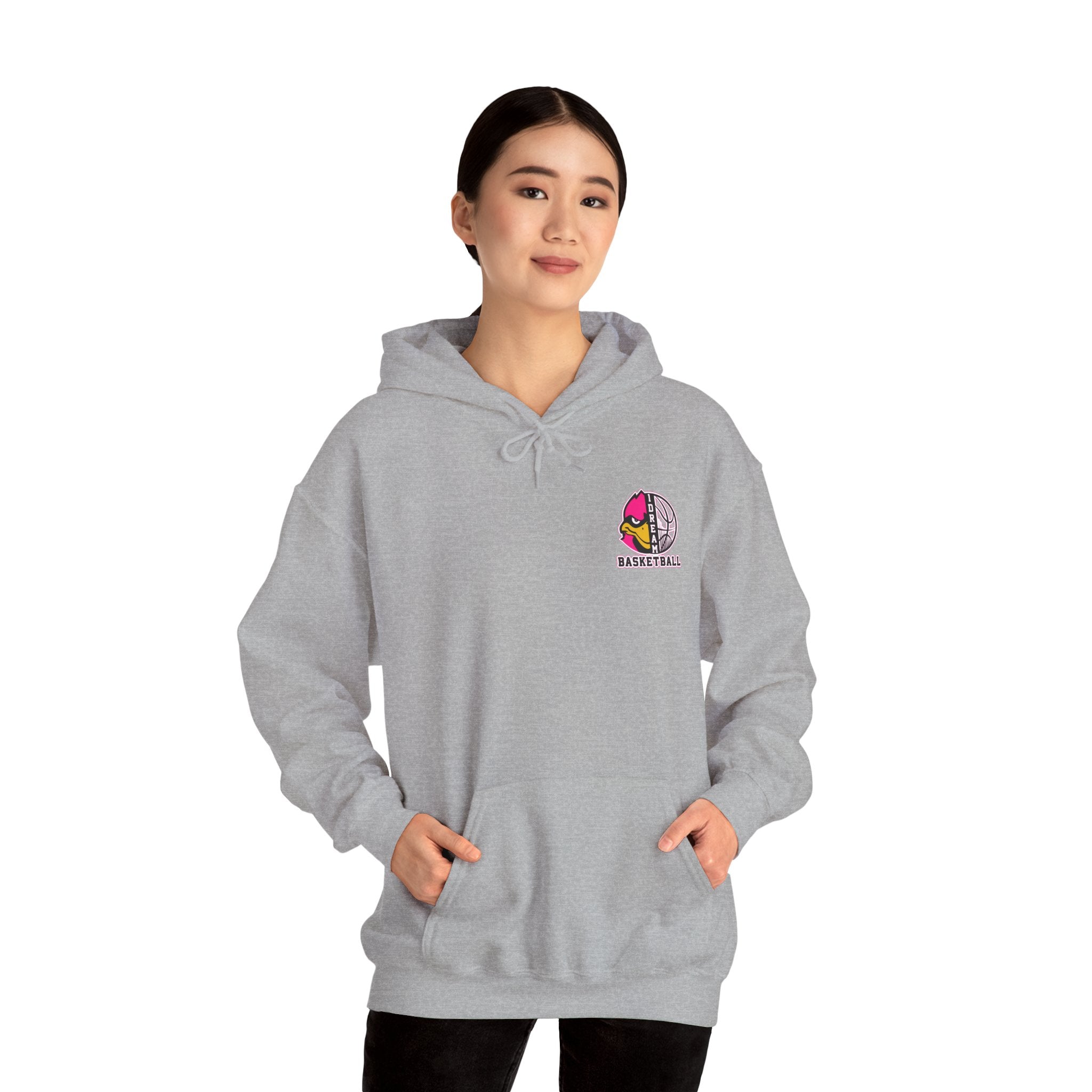 1 Dream Basketball Signature Pink Hoodie - Pink & Black Team Pullover