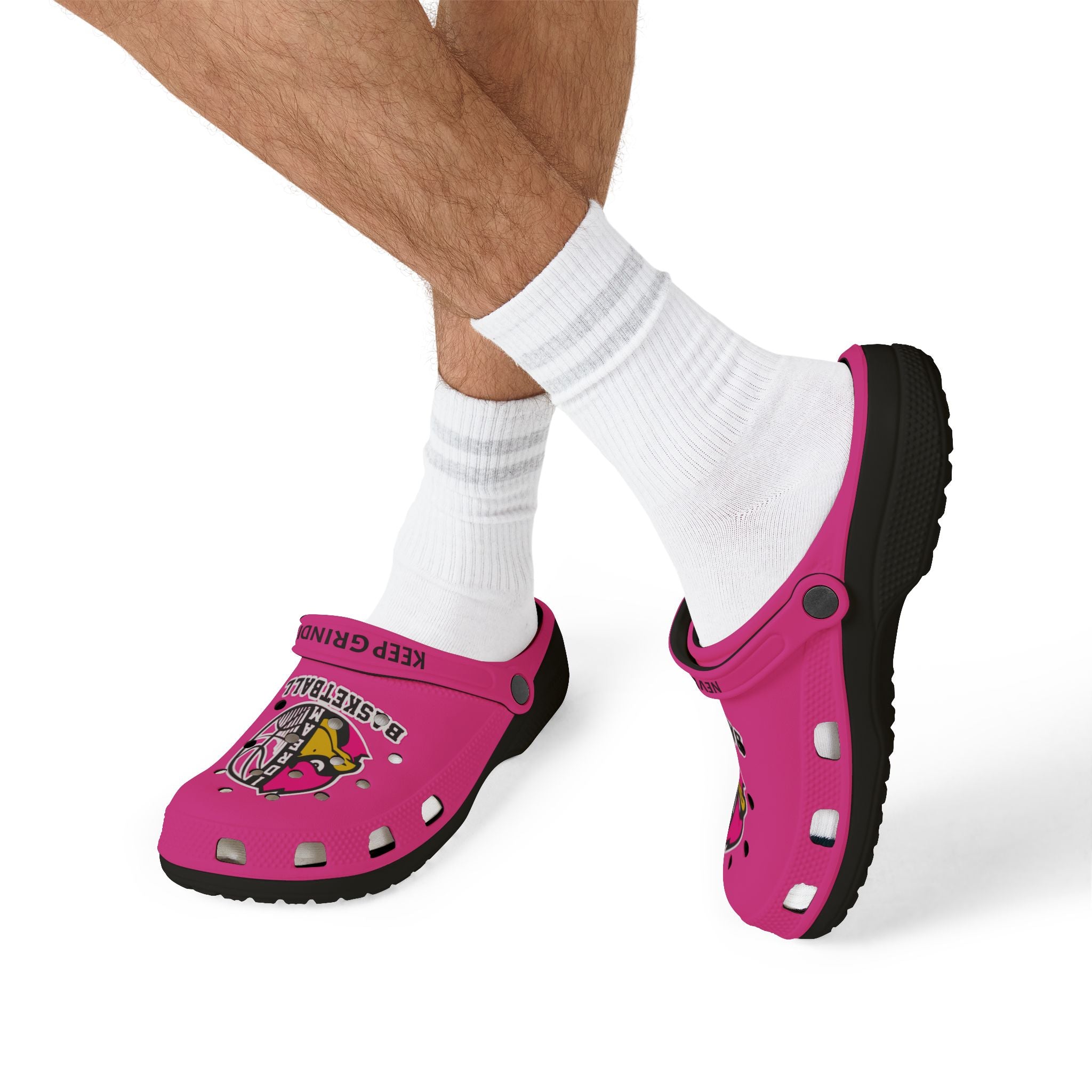 1 Dream Basketball Adults Clogs Keep Grinding Pink Edition