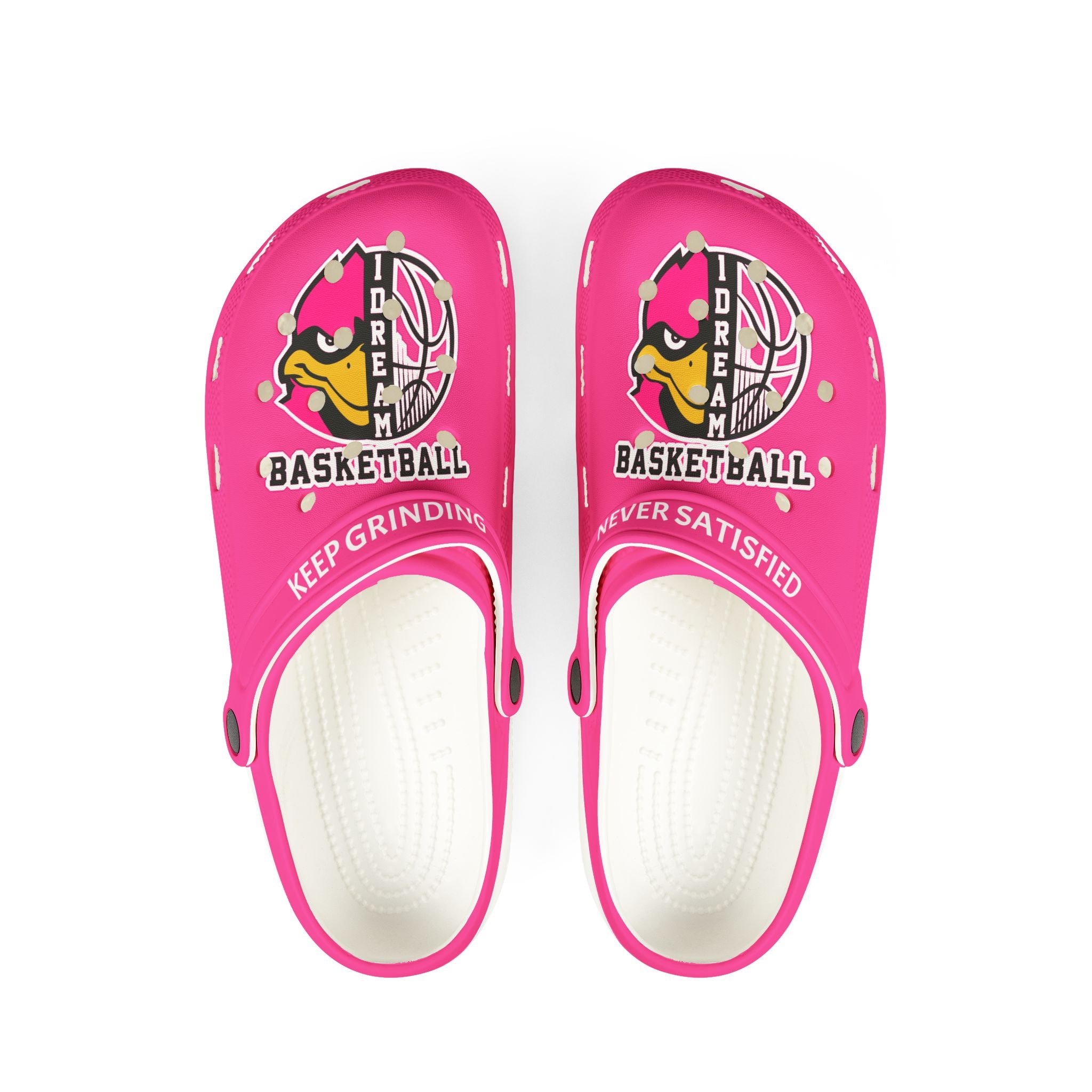 1 Dream Basketball Adults Clogs Keep Grinding Pink Edition