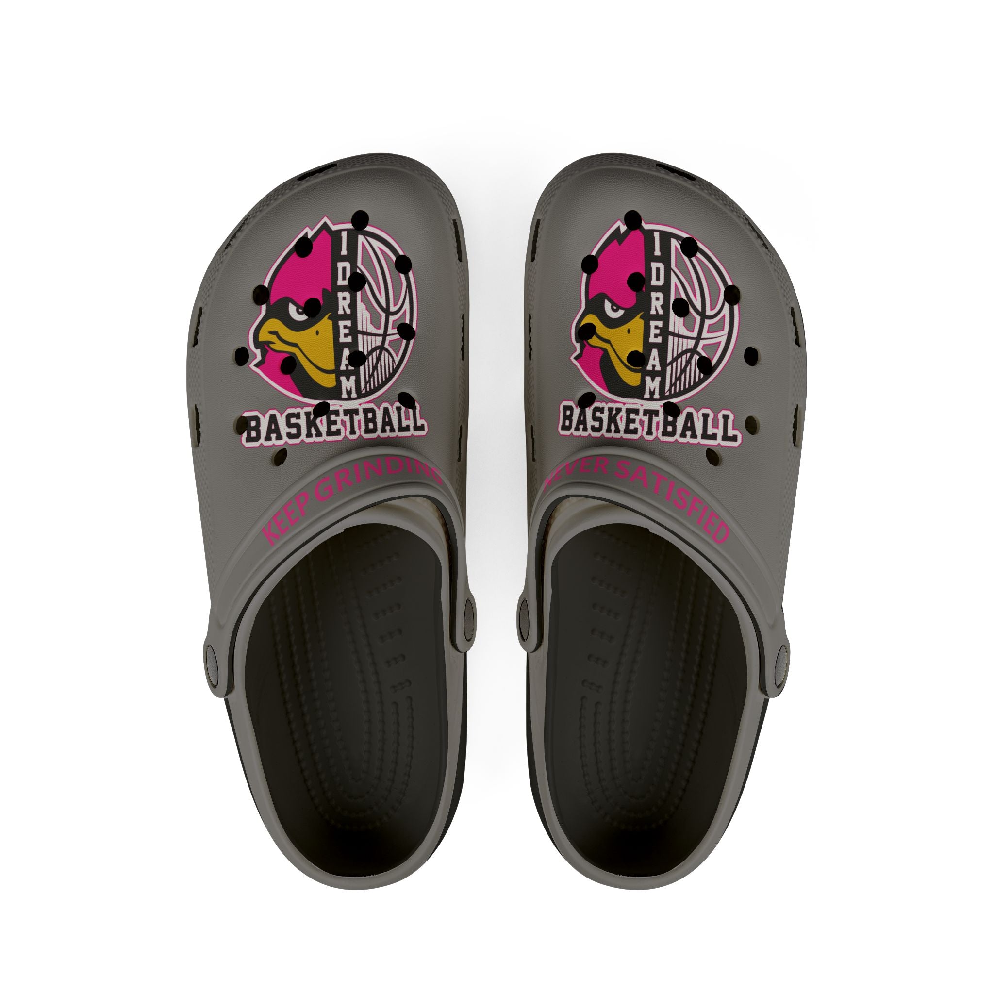 1 Dream Basketball Adults Clogs Keep Grinding Pink/Gr Edition