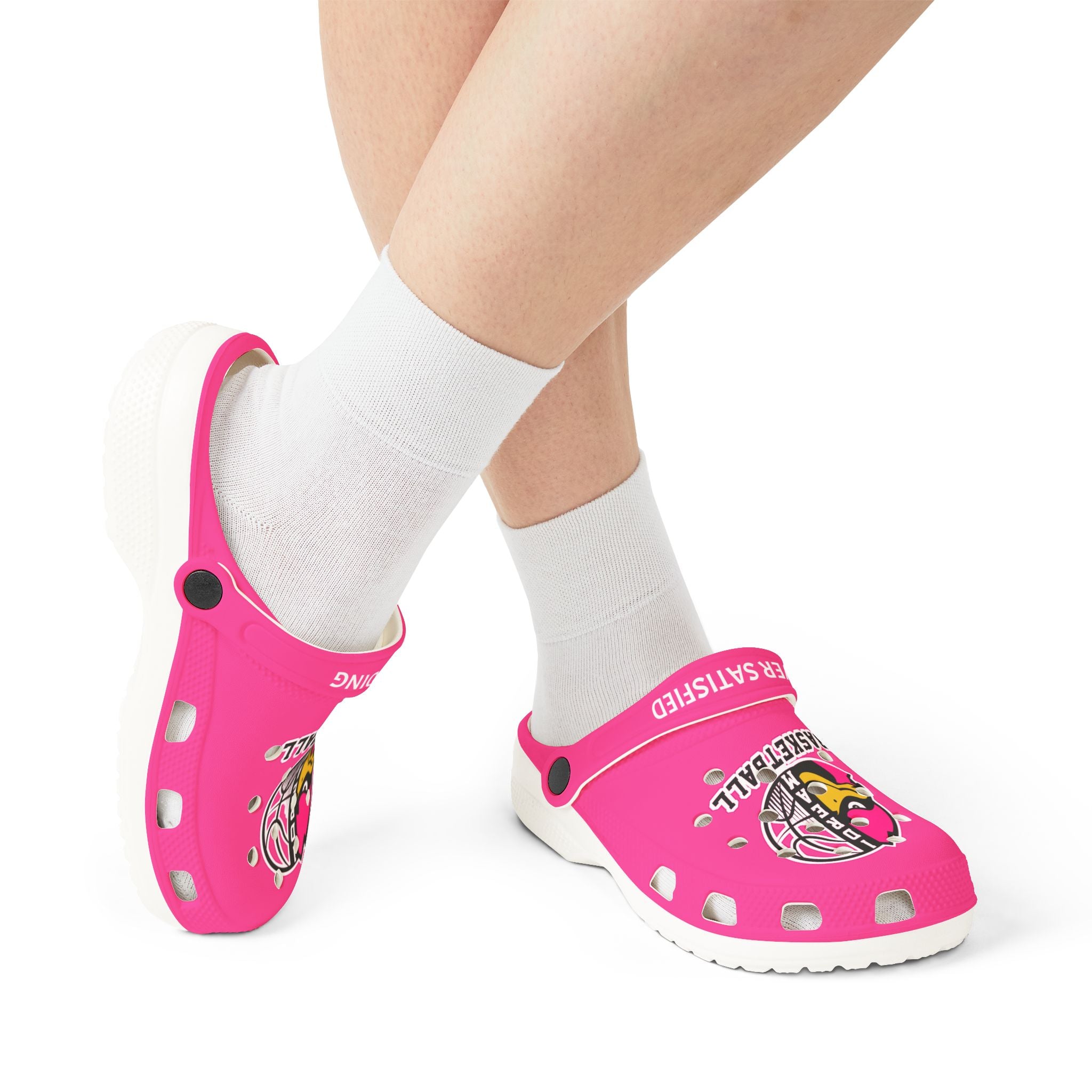1 Dream Basketball Adults Clogs Keep Grinding Pink Edition