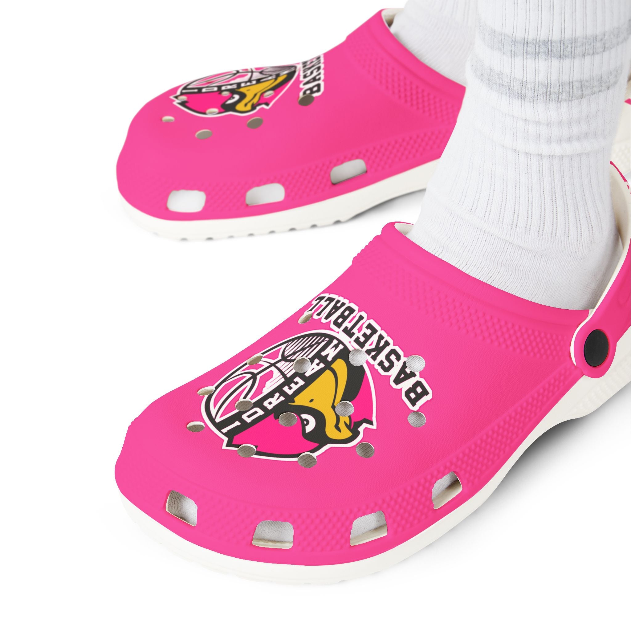 1 Dream Basketball Adults Clogs Keep Grinding Pink Edition