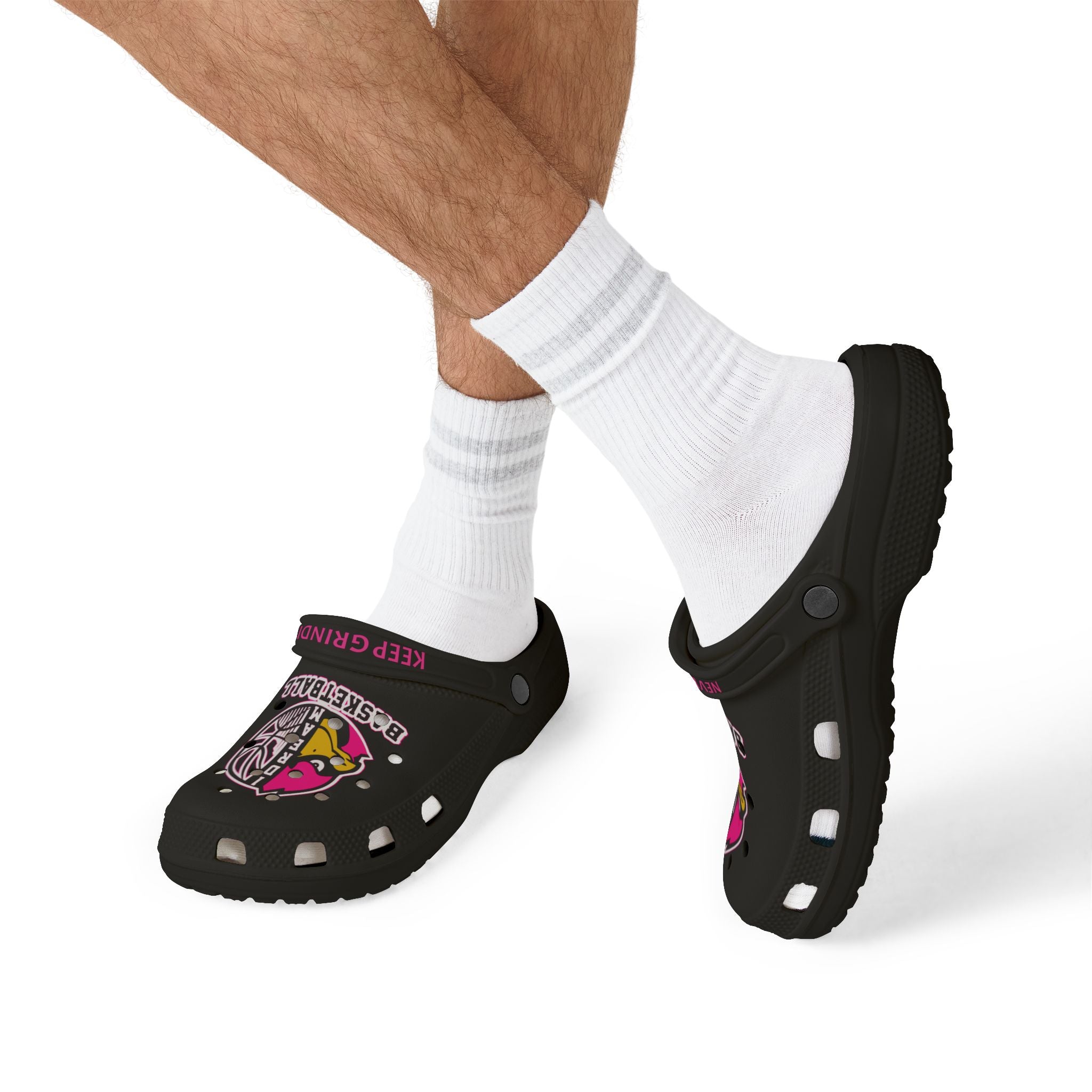 1 Dream Basketball Adults Clogs Keep Grinding Pink Edition