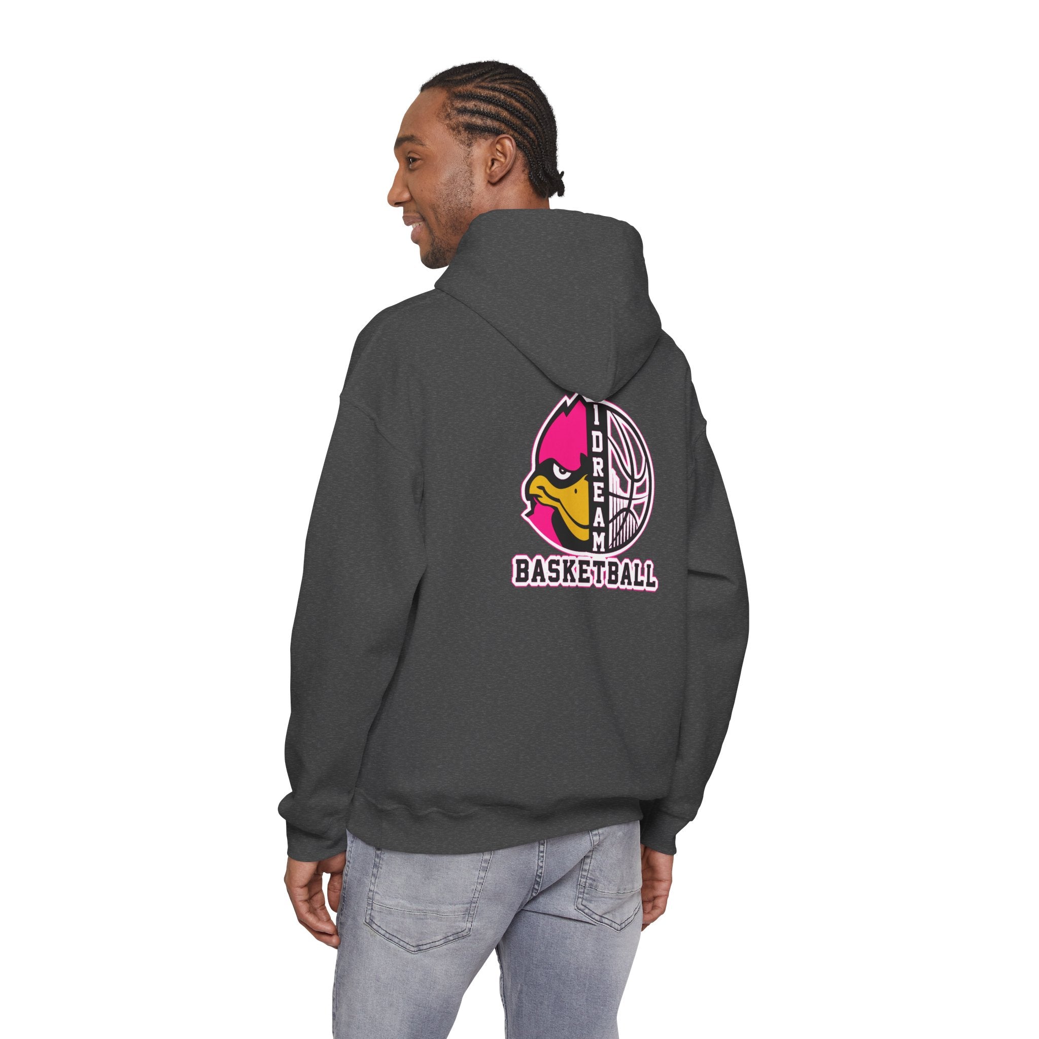 1 Dream Basketball Signature Pink Hoodie - Pink & Black Team Pullover