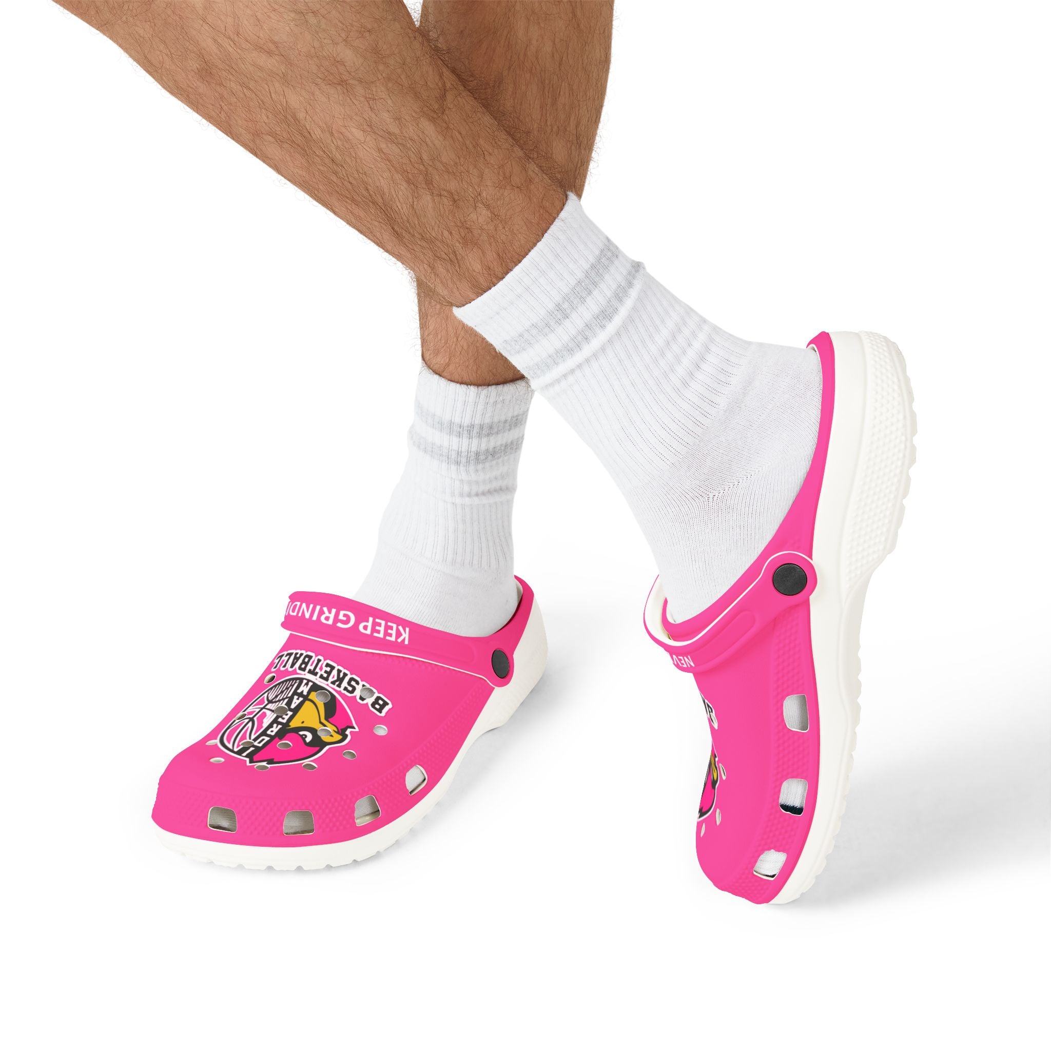 1 Dream Basketball Adults Clogs Keep Grinding Pink Edition