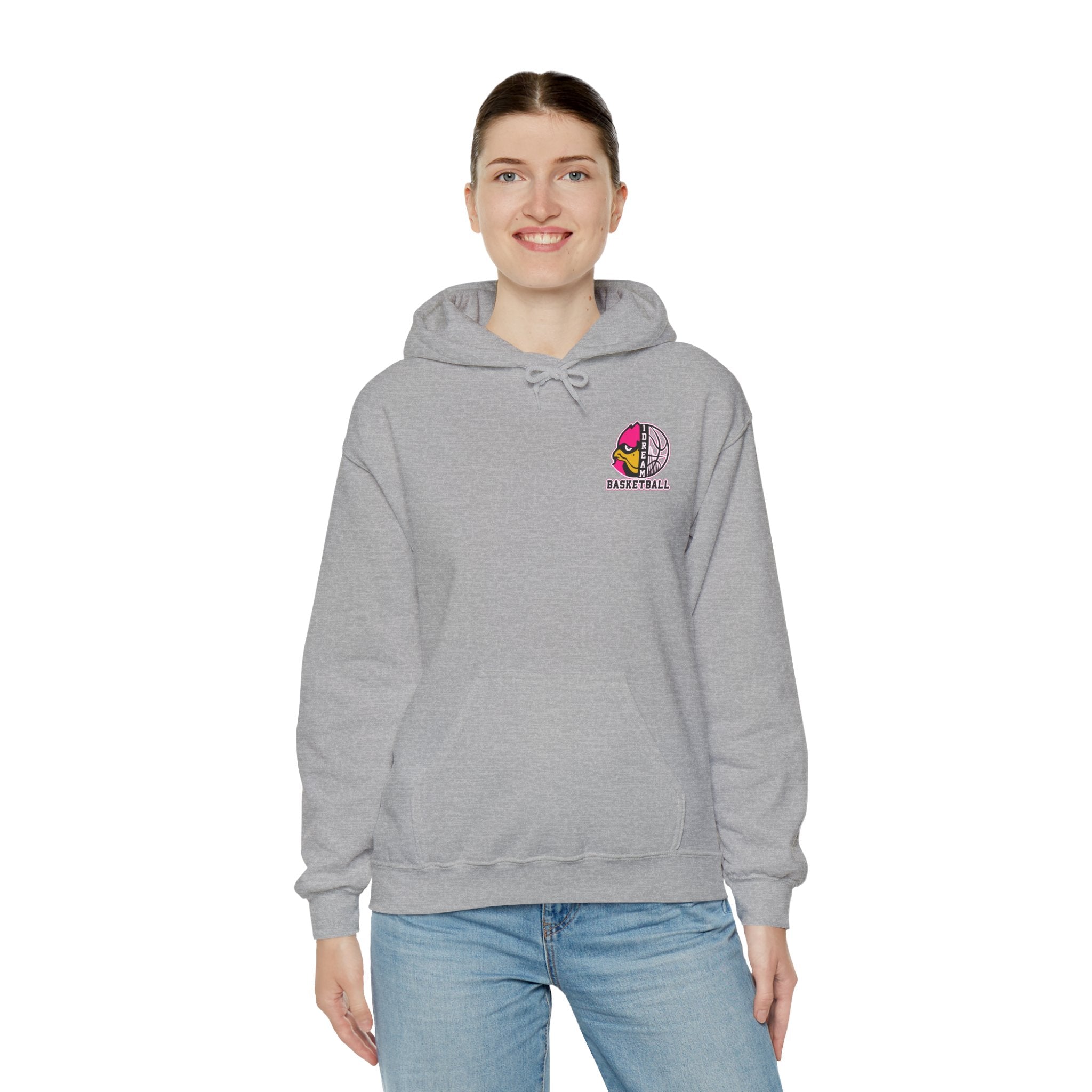1 Dream Basketball Signature Pink Hoodie - Pink & Black Team Pullover