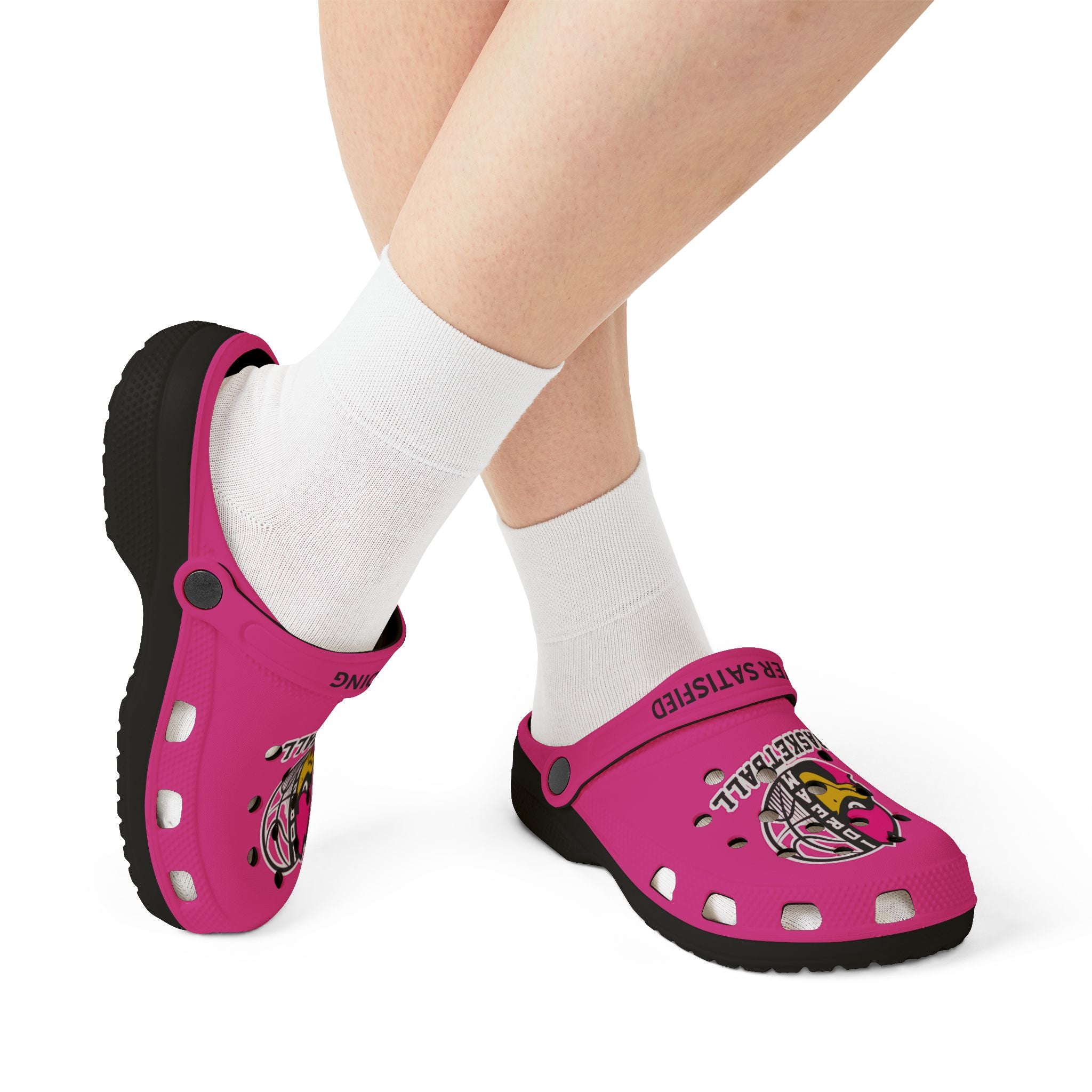 1 Dream Basketball Adults Clogs Keep Grinding Pink Edition